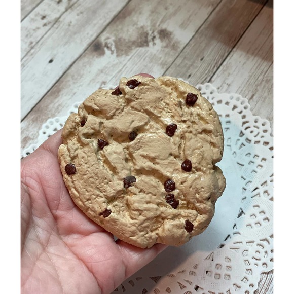 ⤵️Fake Faux Cookie Chocolate Chip | Fake Cookie Primitive Farmhouse - Picture 6 of 10